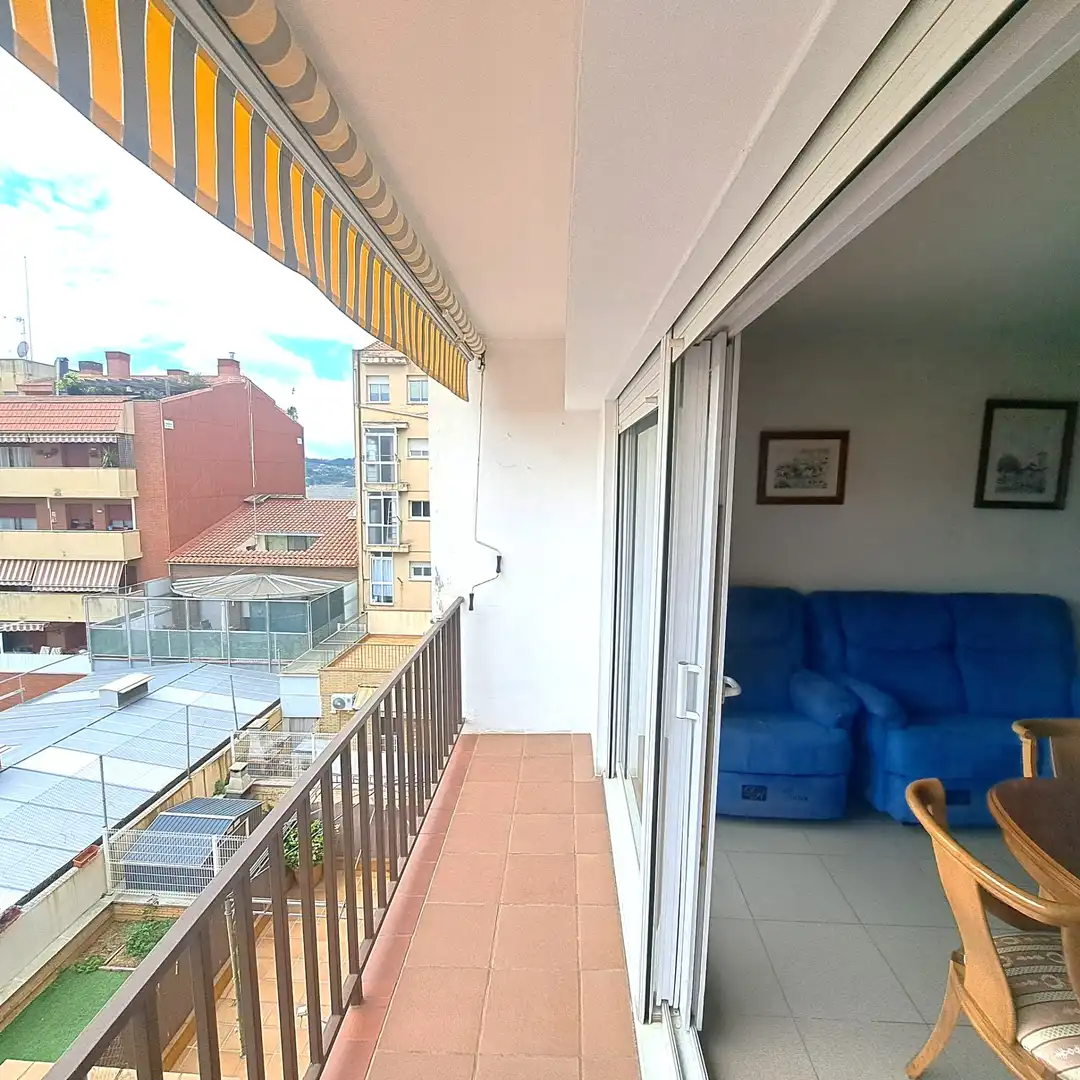 Balcony of Flat for rent in Terrassa  with Heating, Terrace and Furnished