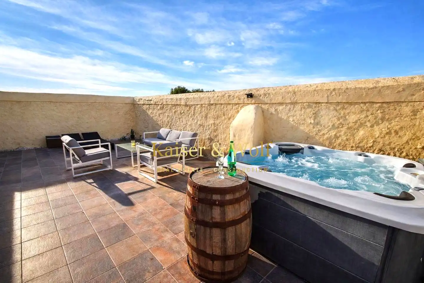 Terraza de Finca rústica en venta en Elche / Elx con Aire acondicionado y Jardín privado