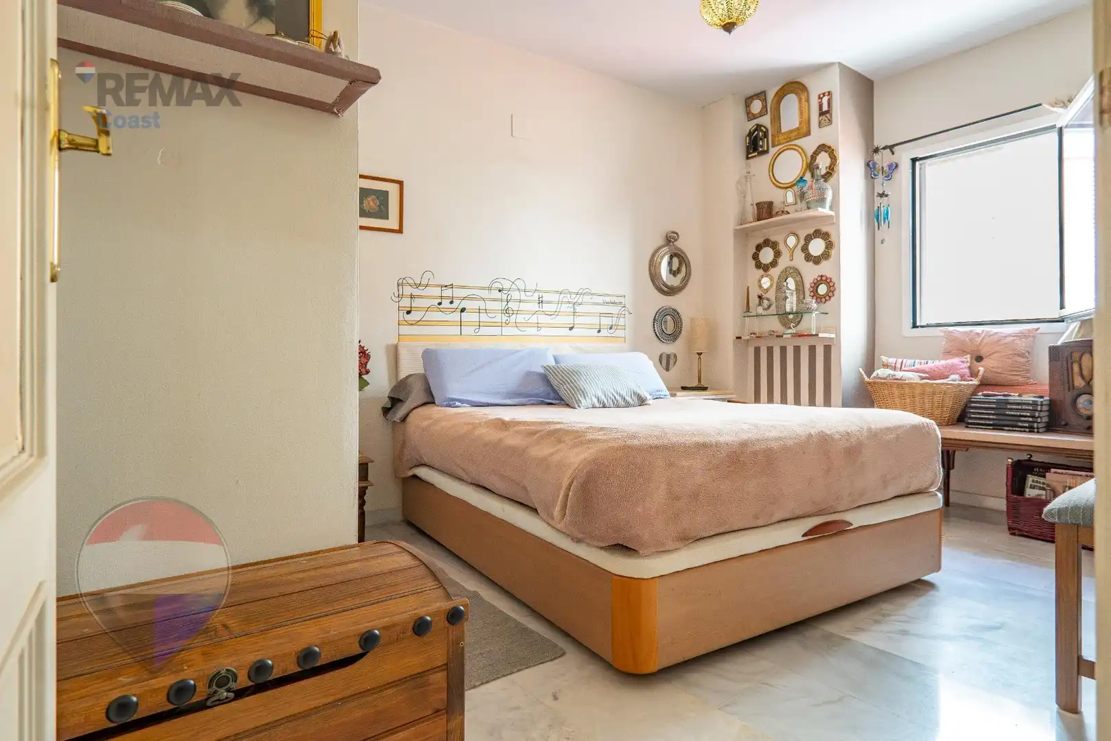 Bedroom of Flat for sale in Málaga
