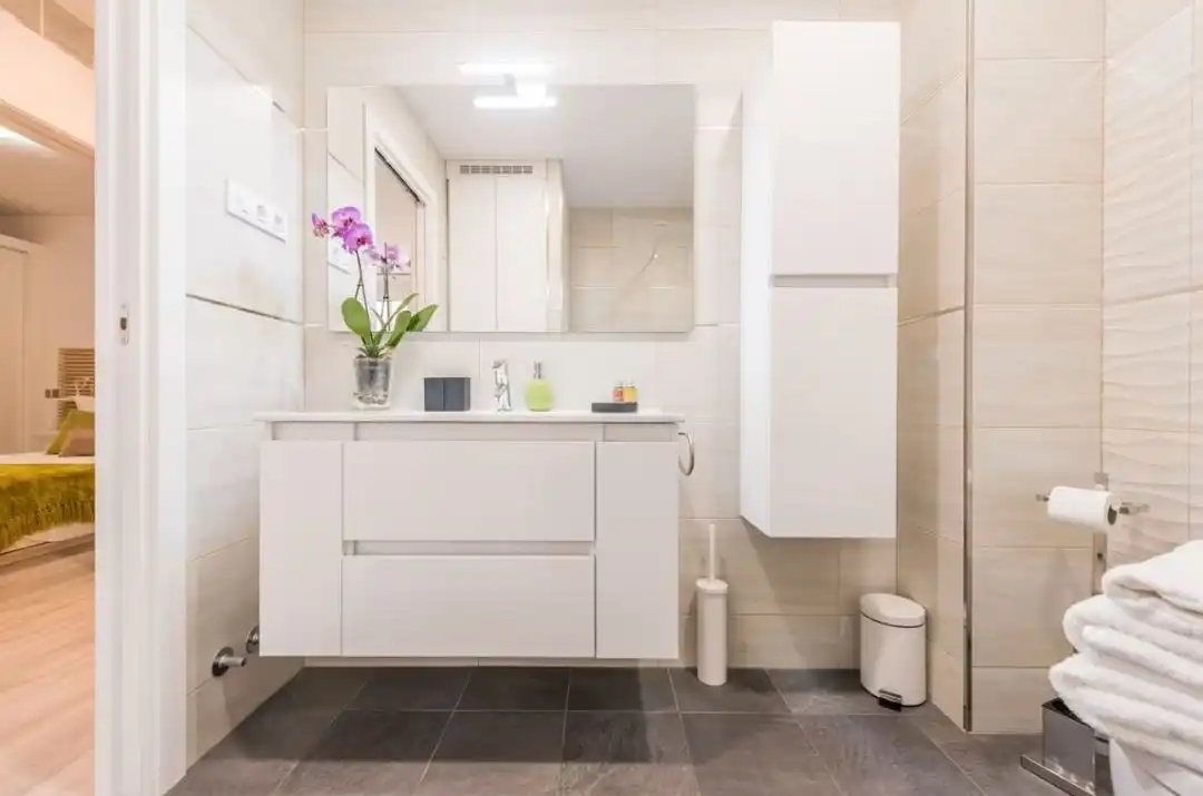 Baño de Piso de alquiler en Oviedo  con Aire acondicionado, Amueblado y Se aceptan mascotas