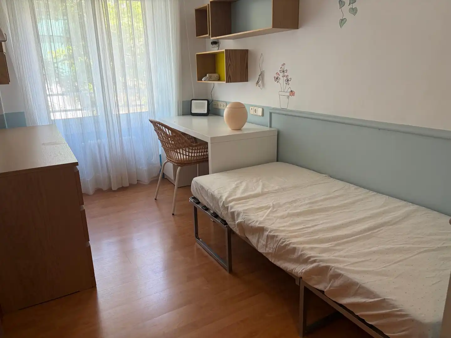 Habitación de Piso de alquiler en Barcelona con Aire acondicionado, Calefacción y Jardín privado