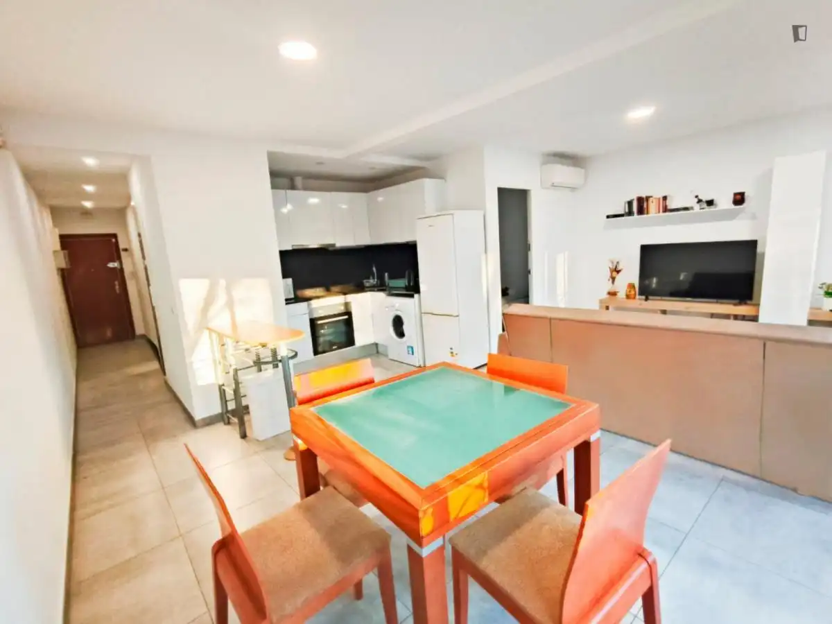 Cocina de Apartamento de alquiler en Barcelona con Aire acondicionado, Amueblado y Horno