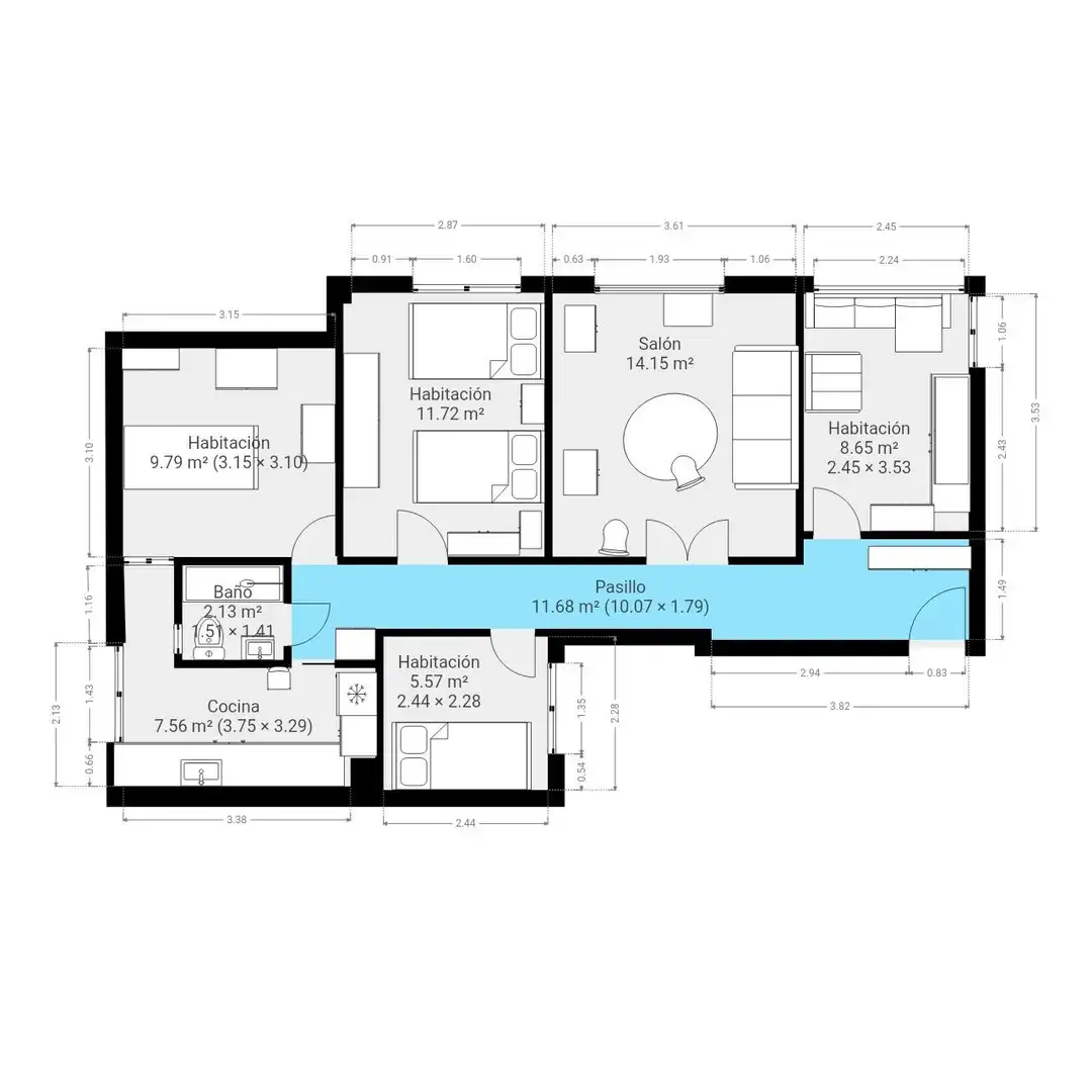 Flat for sale in Sagunto / Sagunt  with Air Conditioner and Heating