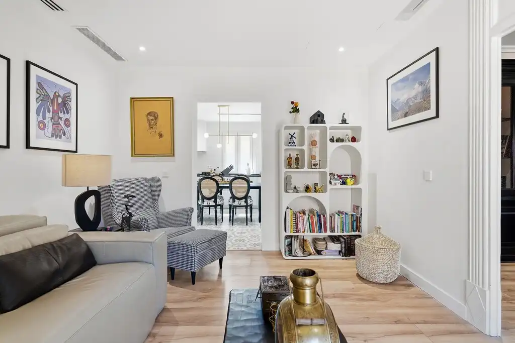 Sala d'estar de Apartament en venda en  Palma de Mallorca amb Aire condicionat, Calefacció i Parquet