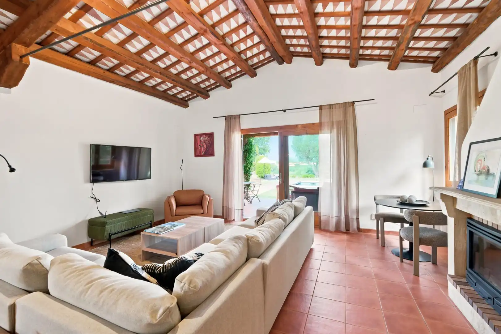 Sala de estar de Casa o chalet de alquiler en Peralada, Girona
