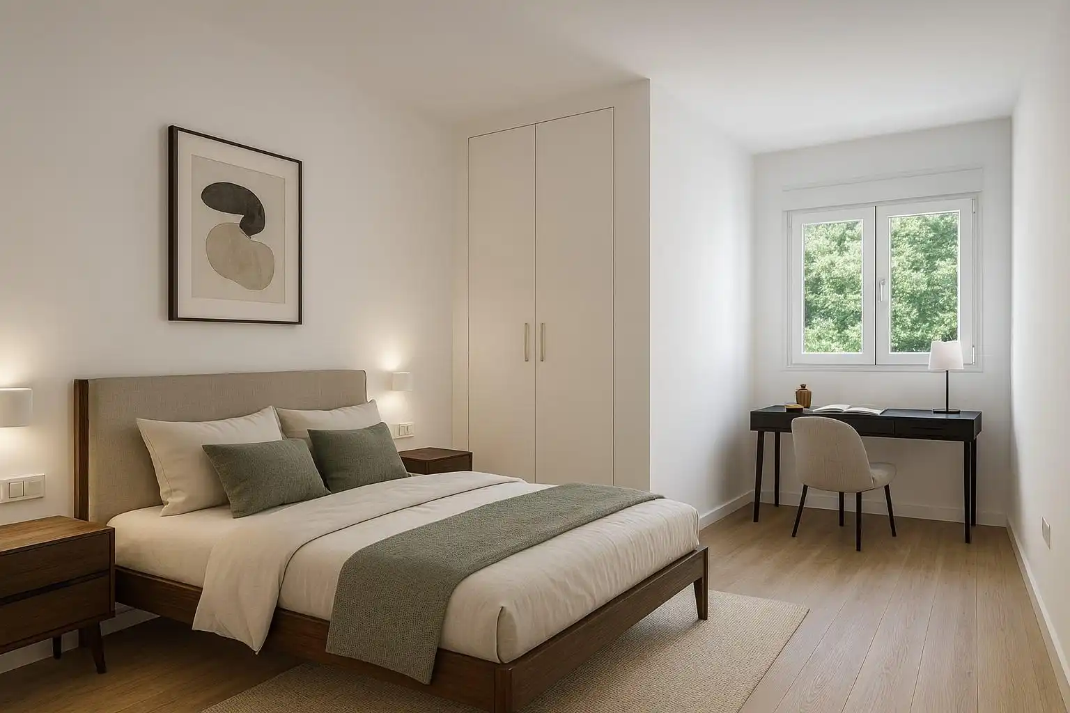 Dormitori de Apartament en venda en Benalmádena amb Aire condicionat, Parquet i Terrassa