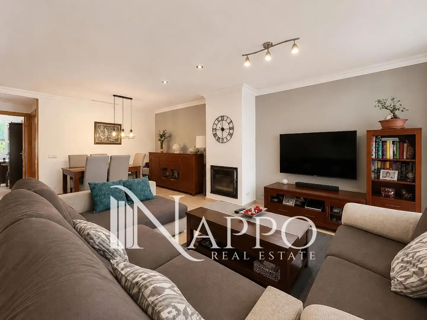 Sala de estar de Casa adosada en venta en  Palma de Mallorca con Aire acondicionado, Calefacción y Jardín privado