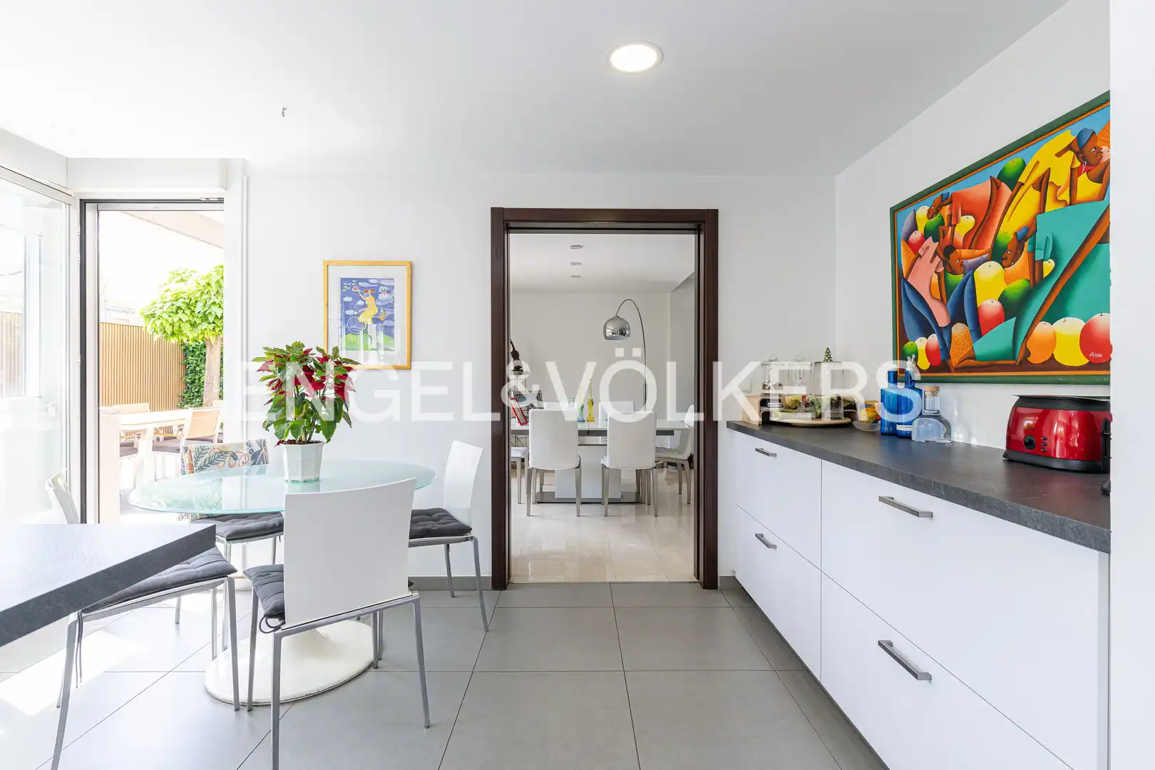 Comedor de Casa adosada en venta en Las Rozas de Madrid con Aire acondicionado, Calefacción y Jardín privado