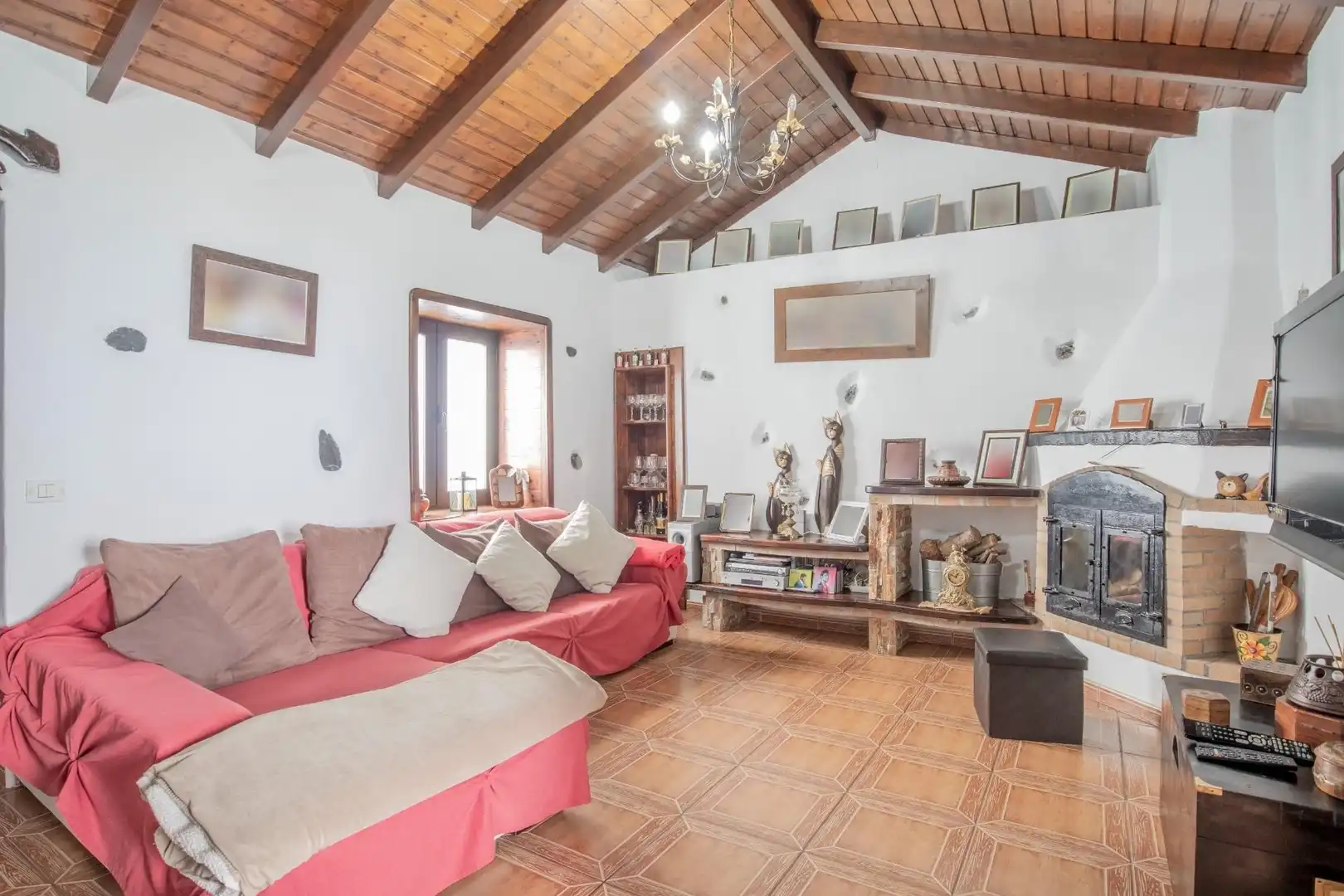 Sala d'estar de Casa adosada en venda en La Orotava