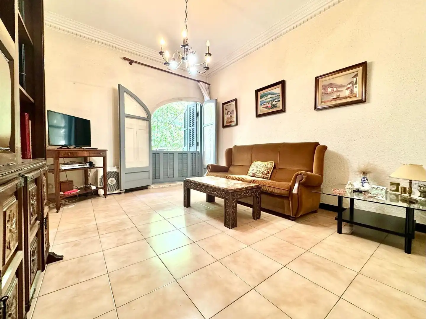 Sala de estar de Piso en venta en Barcelona