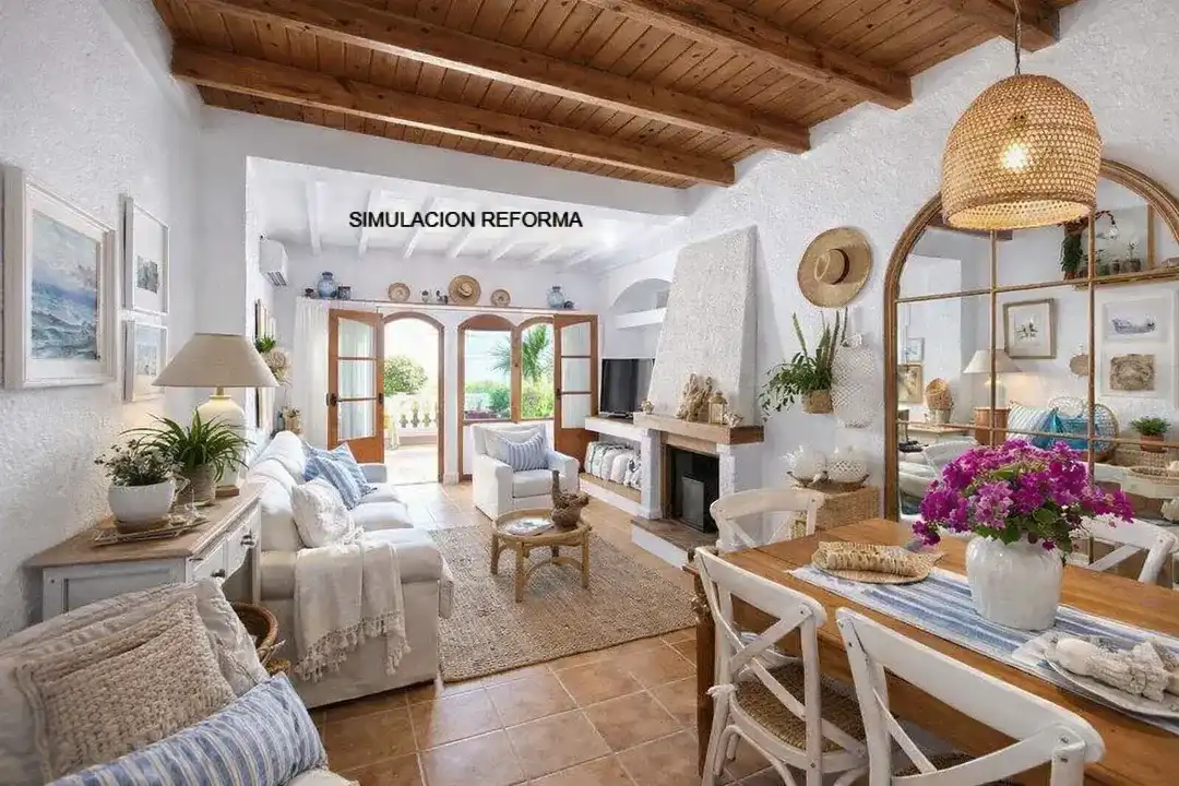 Sala d'estar de Casa adosada en venda en Palamós amb Aire condicionat, Calefacció i Terrassa