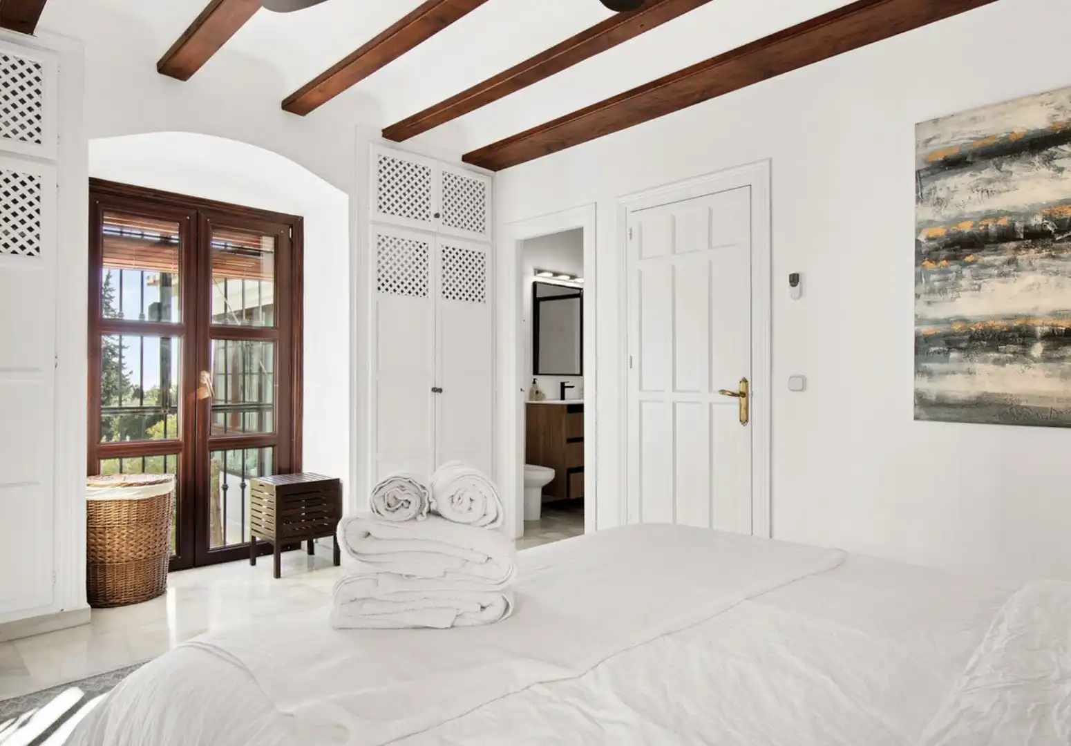 Habitación de Casa adosada en venta en Marbella con Aire acondicionado, Jardín privado y Terraza