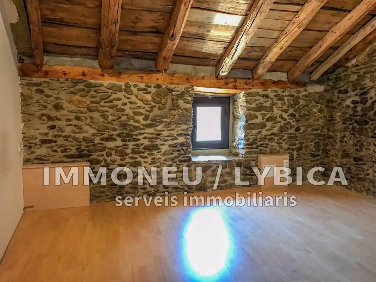 Sala de estar de Finca rústica en venta en Ger con Calefacción, Jardín privado y Parquet