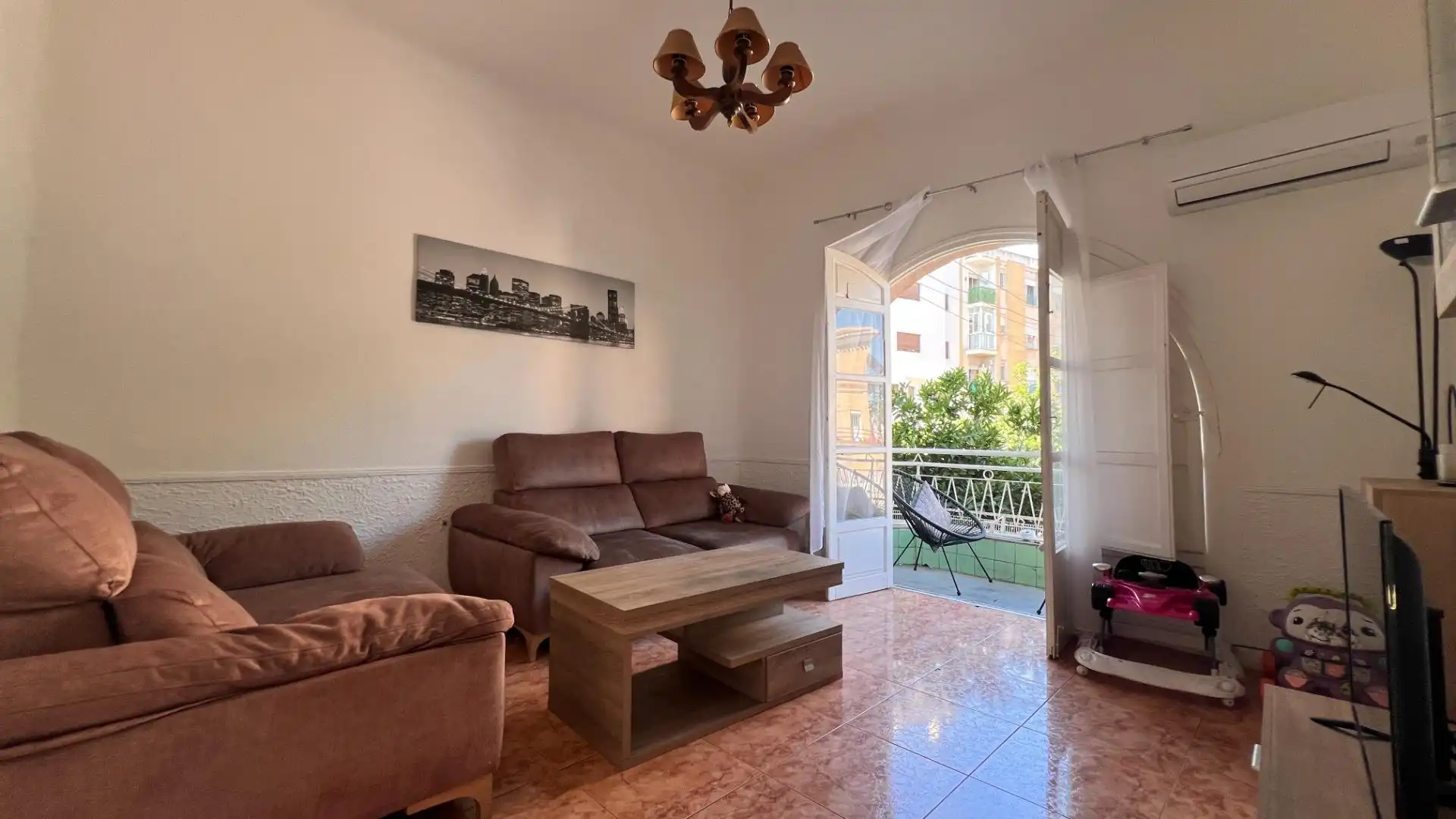 Sala de estar de Piso en venta en Murcia con Balcón