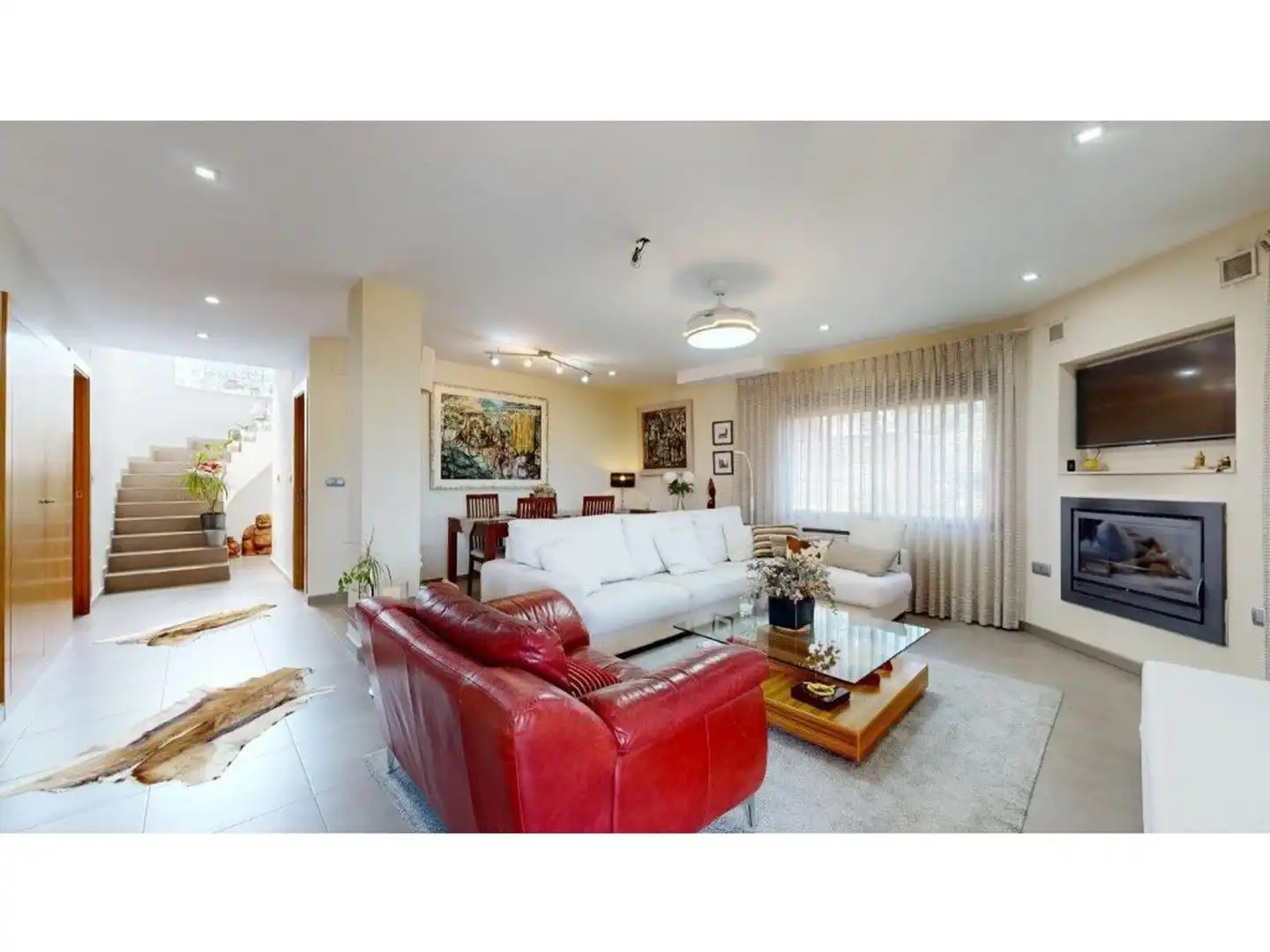 Sala d'estar de Casa o xalet en venda en Riba-roja de Túria amb Aire condicionat, Calefacció i Jardí privat