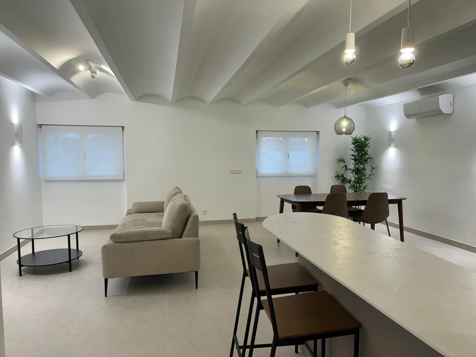 Dining room of Flat to rent in  Valencia Capital  with Air Conditioner, Heating and Furnished
