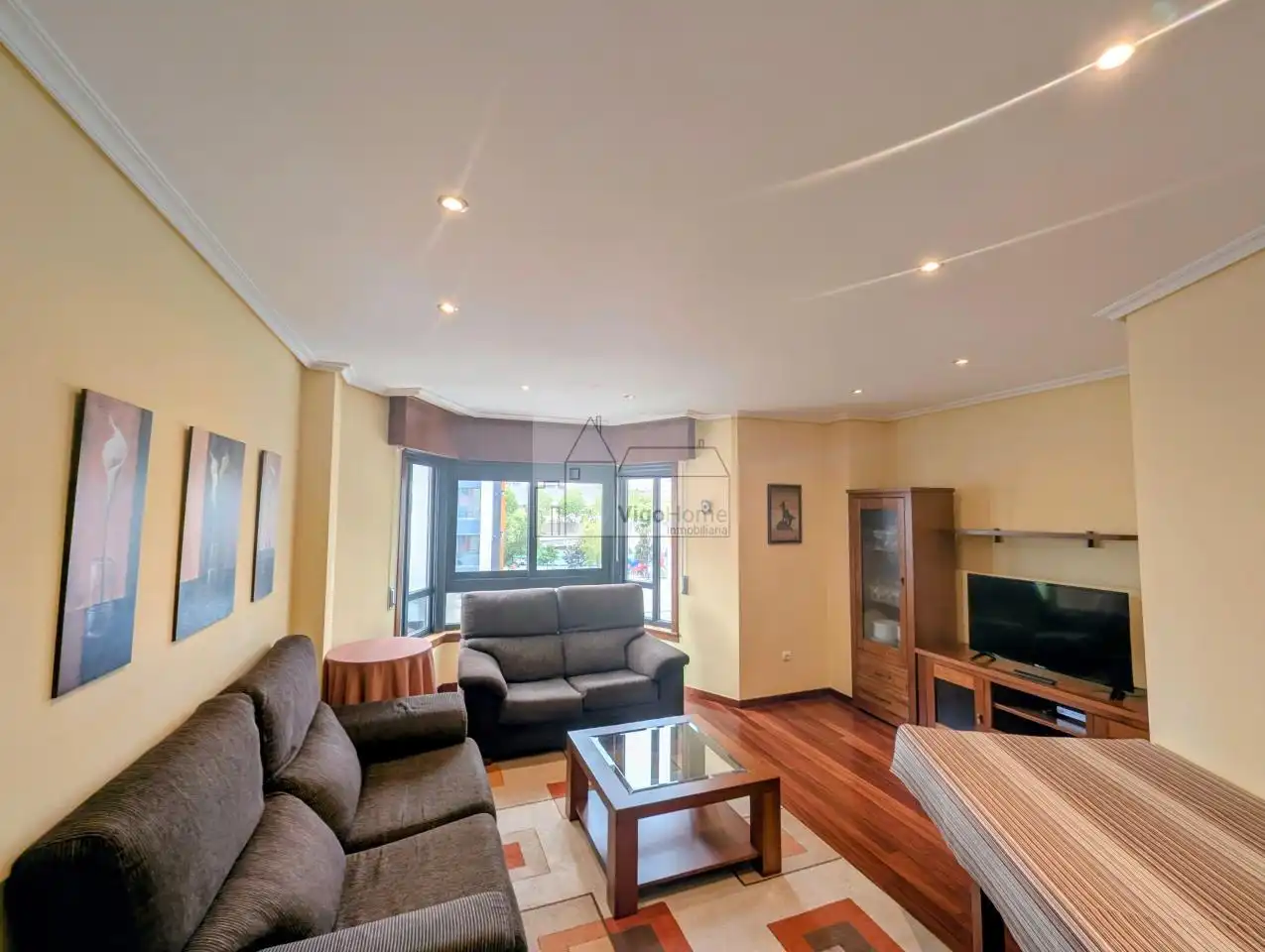 Living room of Flat for rent in Vigo   with Heating and Furnished