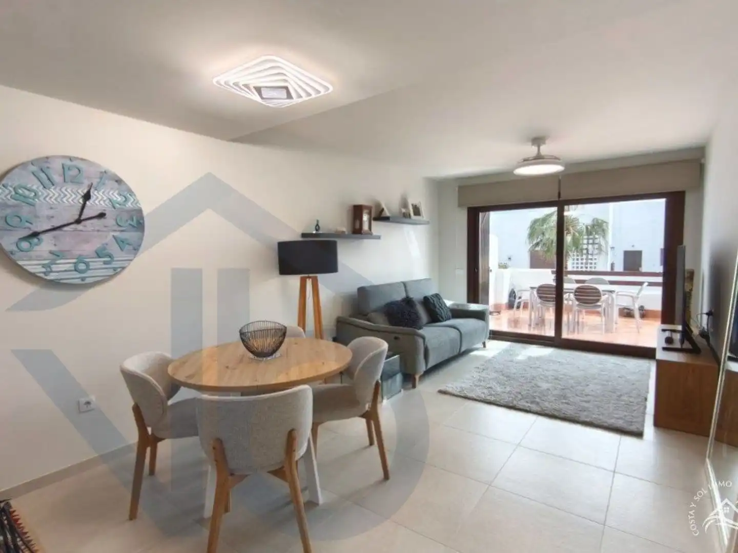 Sala de estar de Piso en venta en Pulpí con Aire acondicionado, Terraza y Piscina
