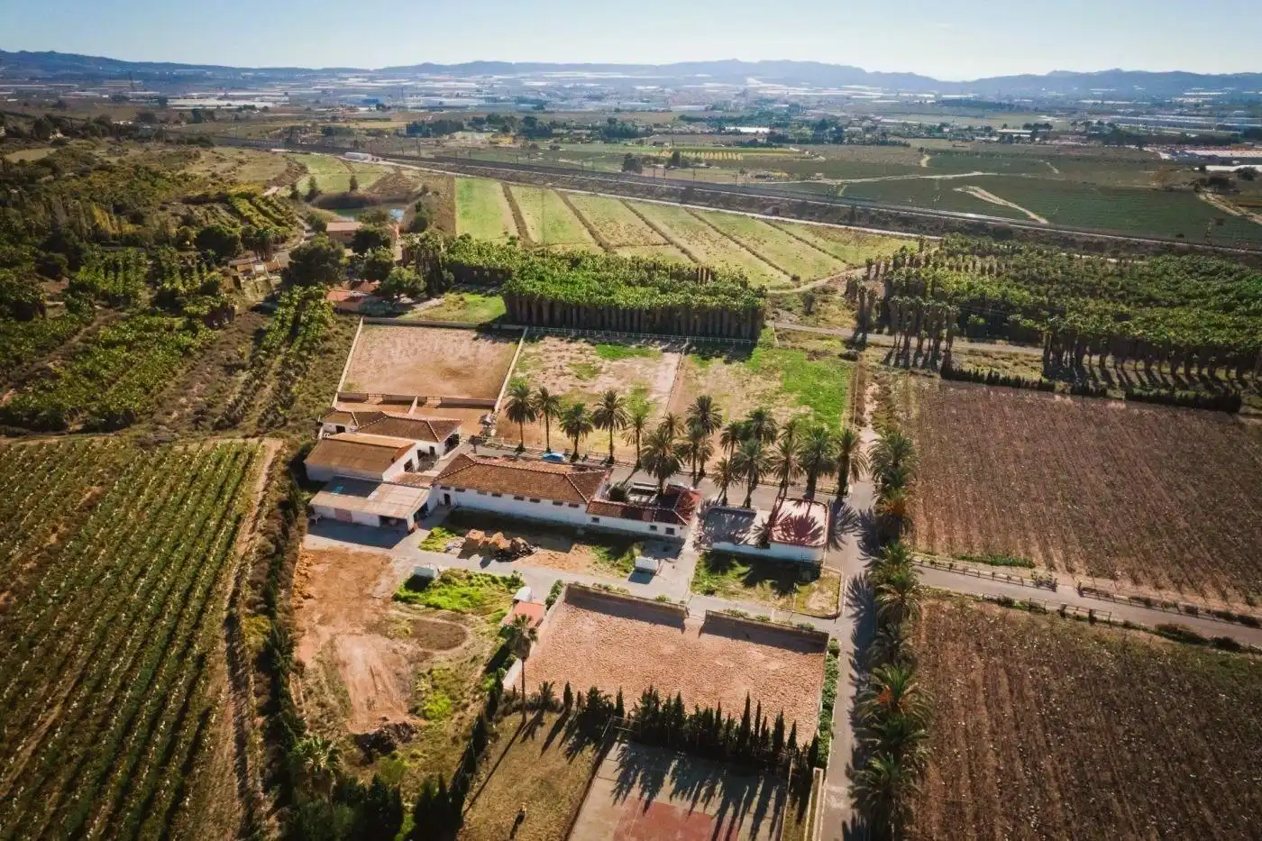 Außenansicht von Country house zum Verkauf in Novelda mit Klimaanlage, Heizung und Privatgarten