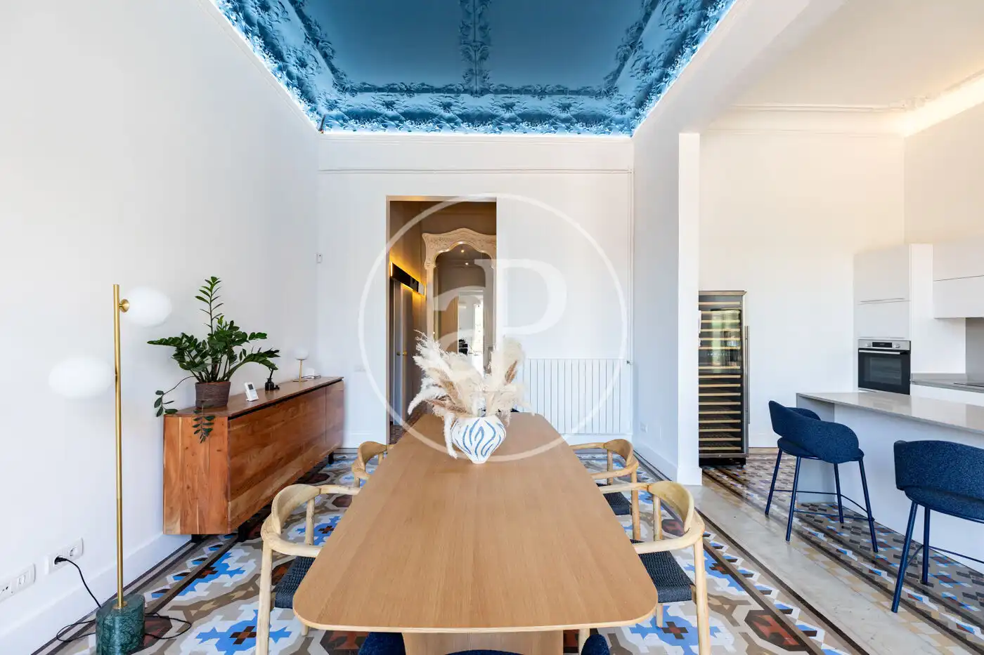 Esszimmer von Wohnung zur Miete in Barcelona mit Klimaanlage, Heizung und Möbliert