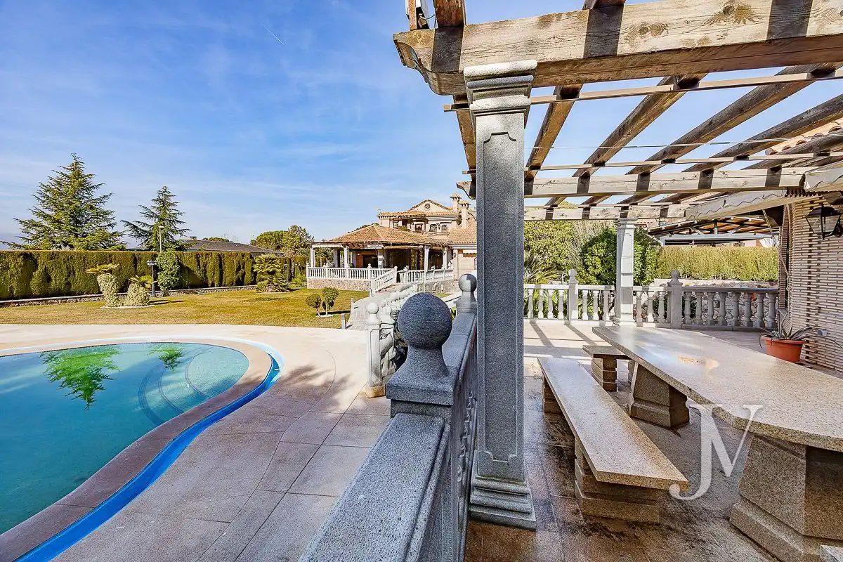 Terraza de Casa o chalet en venta en El Casar con Aire acondicionado, Calefacción y Jardín privado