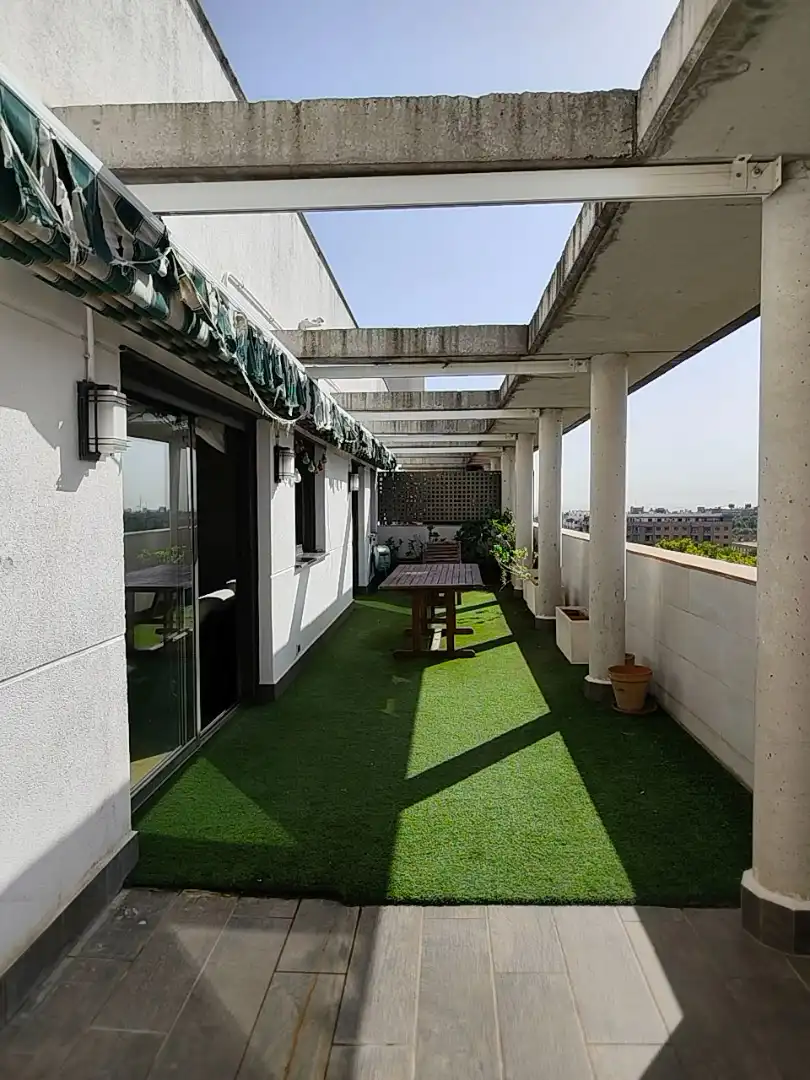 Terrace of Attic for rent in Leganés  with Air Conditioner, Heating and Private garden