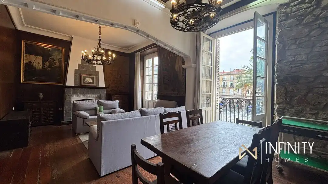 Dining room of Flat for rent in Bilbao   with Balcony