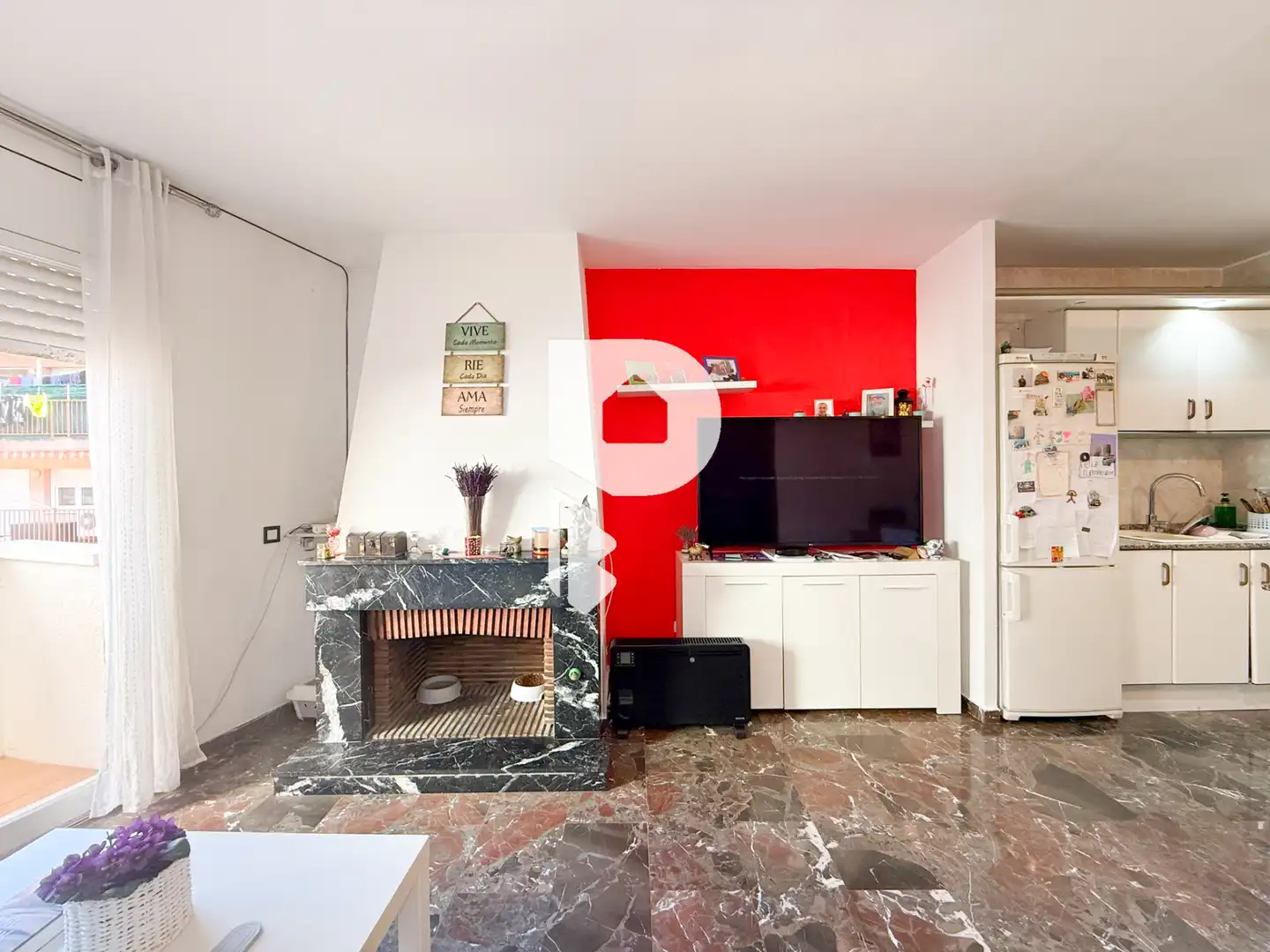 Wohnzimmer von Wohnung zum Verkauf in Sant Vicenç Dels Horts mit Heizung, Abstellraum und Fernseher