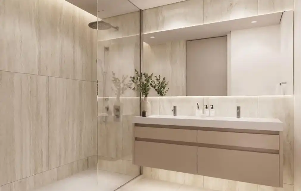 Baño de Apartamento en venta en Estepona con Aire acondicionado, Jardín privado y Terraza
