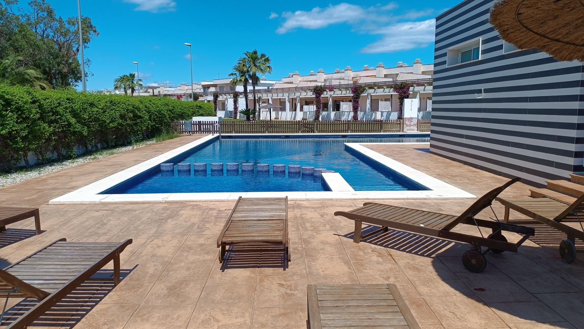 Swimming pool of Single-family semi-detached for sale in Amposta  with Private garden, Terrace and Community pool