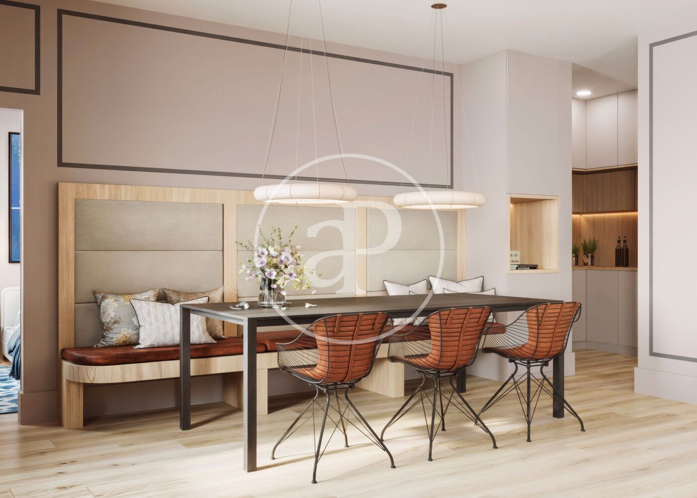 Menjador de Pis en venda en  Barcelona Capital amb Aire condicionat, Calefacció i Terrassa