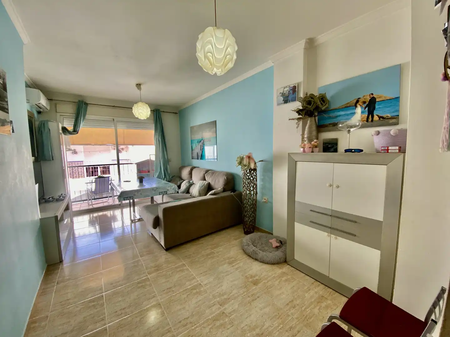 Sala de estar de Apartamento en venta en Carboneras con Aire acondicionado, Calefacción y Amueblado