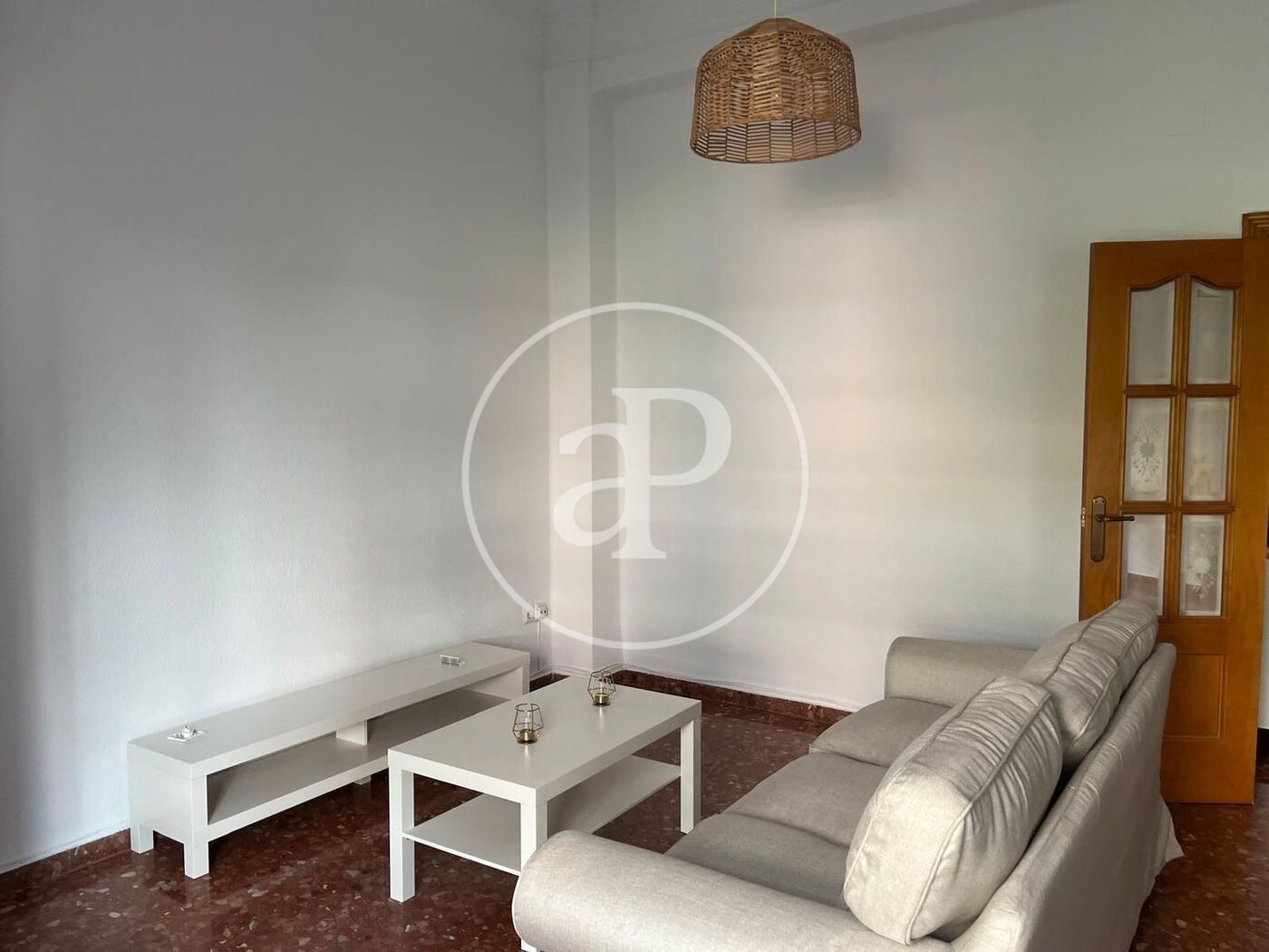 Sala d'estar de Pis de lloguer en  Valencia Capital amb Aire condicionat, Calefacció i Moblat