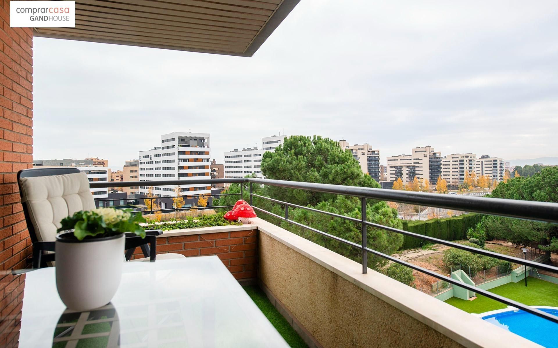Terrace of Flat for sale in Sabadell  with Air Conditioner, Parquet flooring and Terrace