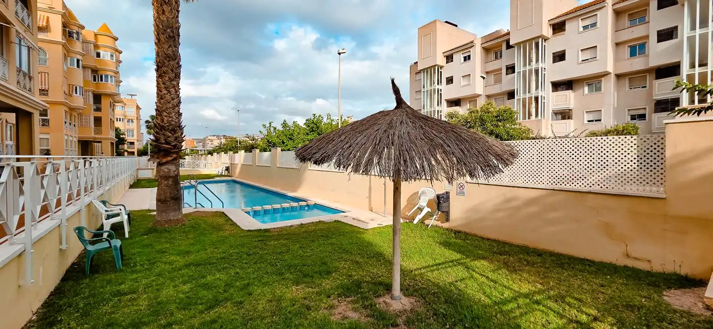 Swimming pool of Flat for rent in Alicante / Alacant  with Furnished and Community pool