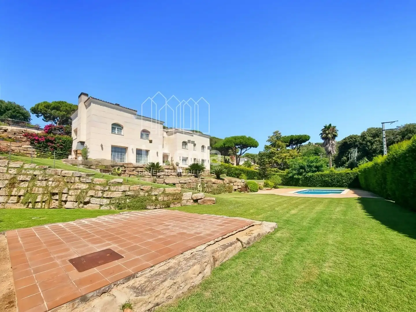 Garden of Houses for sale in Sant Andreu de Llavaneres  with Air Conditioner, Heating and Swimming Pool