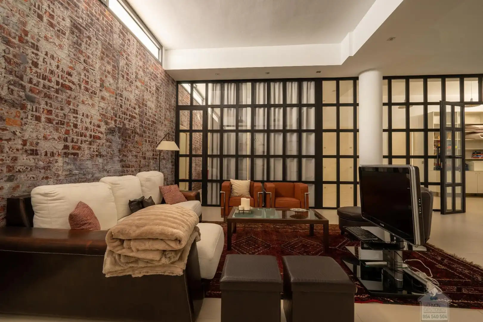 Living room of Houses for rent in Dos Hermanas  with Air Conditioner, Heating and Swimming Pool
