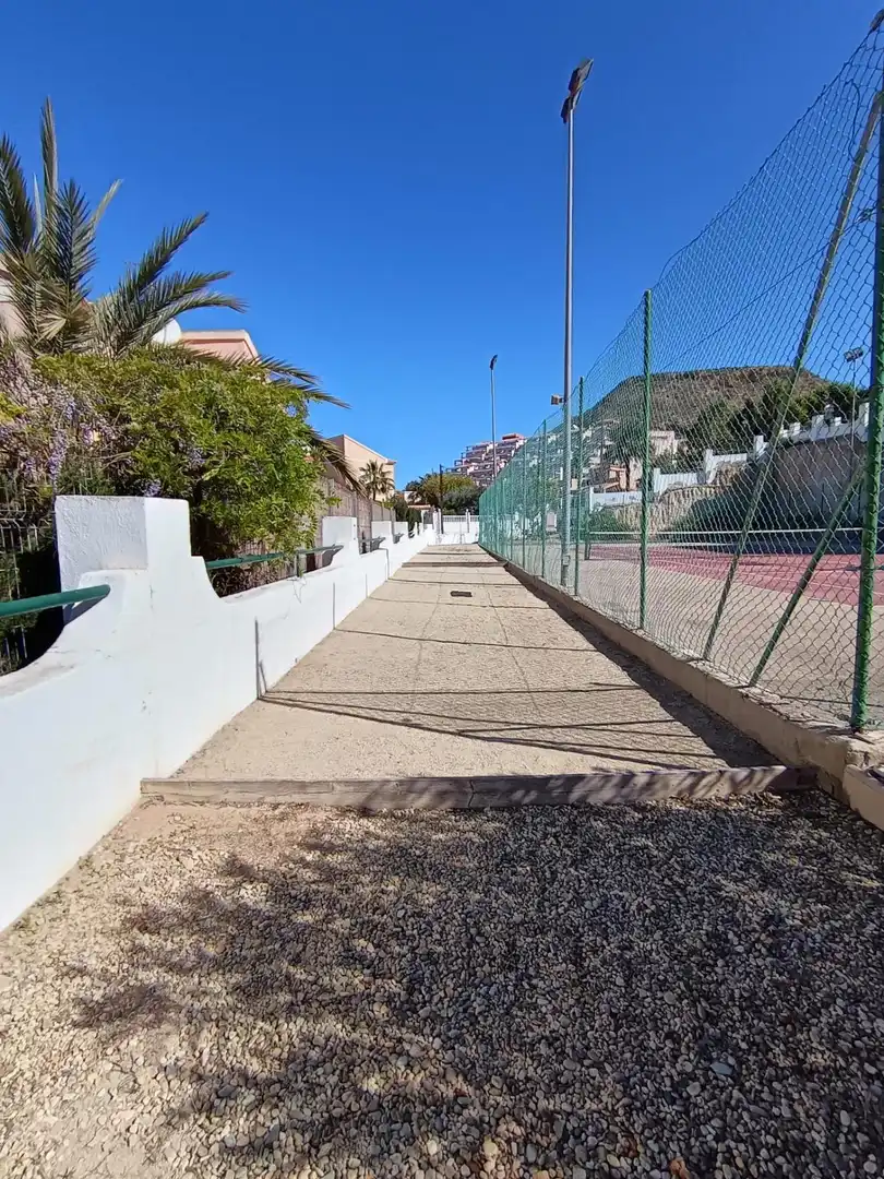 Exterior view of Flat for sale in Pulpí  with Air Conditioner, Private garden and Furnished