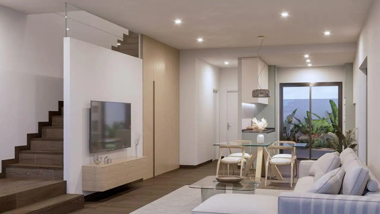 Sala de estar de Casa o chalet en venta en San Pedro del Pinatar con Aire acondicionado, Calefacción y Jardín privado