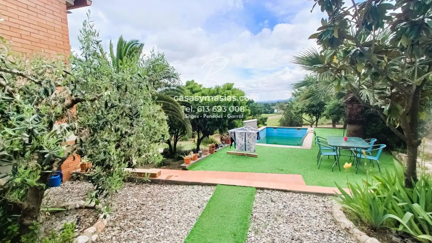 Jardín de Finca rústica en venta en Mediona con Calefacción, Jardín privado y Piscina