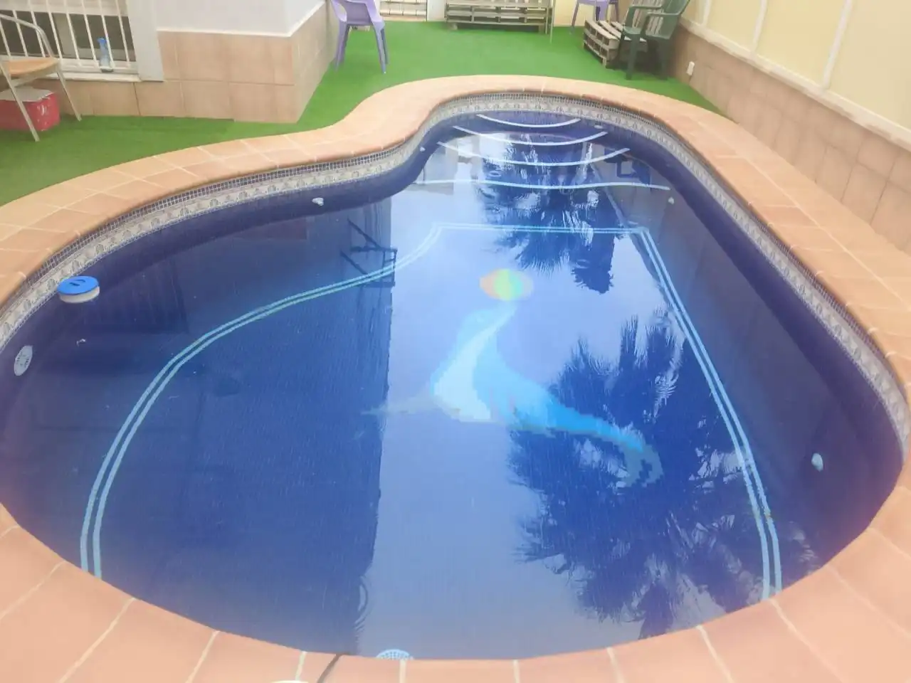 Piscina de Casa adosada en venda en Oliva amb Aire condicionat, Calefacció i Jardí privat