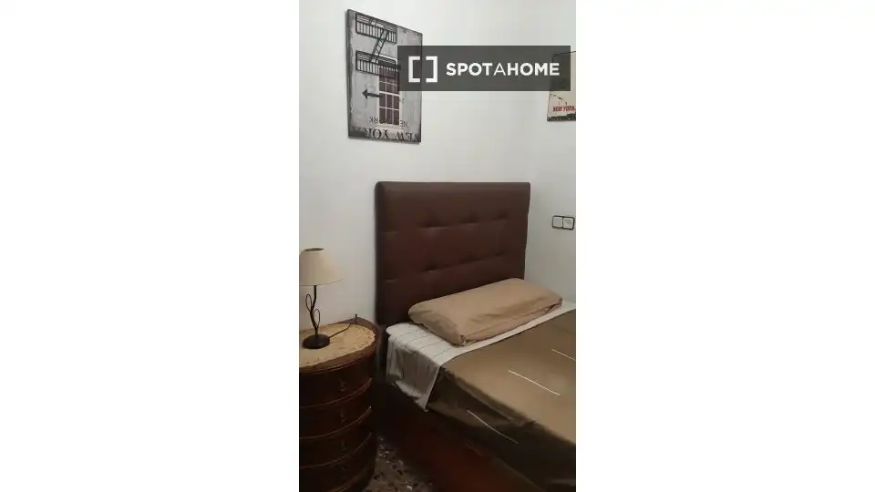 Habitación de Piso de alquiler en Barcelona con Aire acondicionado, Calefacción y Amueblado