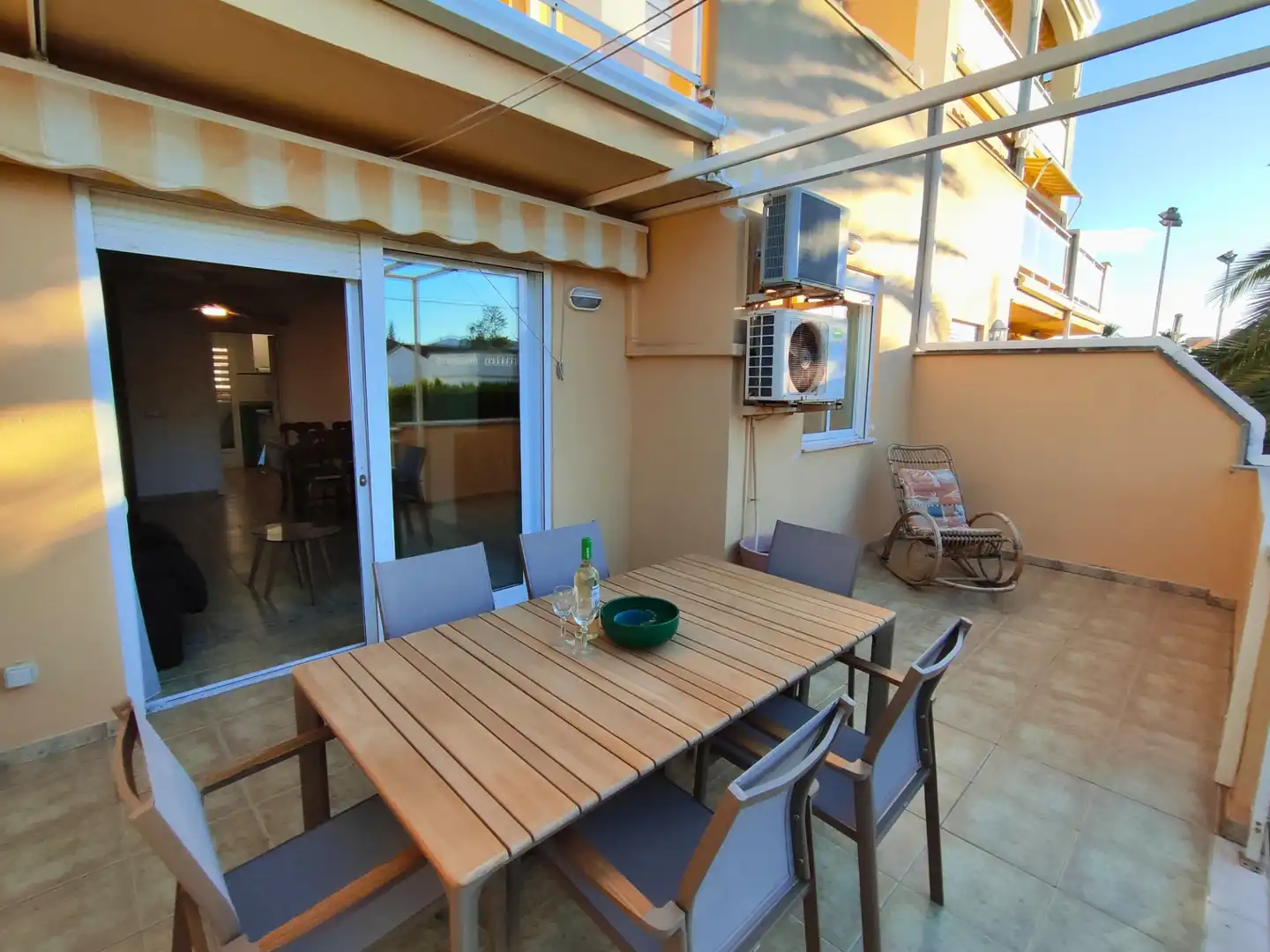 Terrace of Flat for rent in Dénia  with Air Conditioner, Heating and Terrace