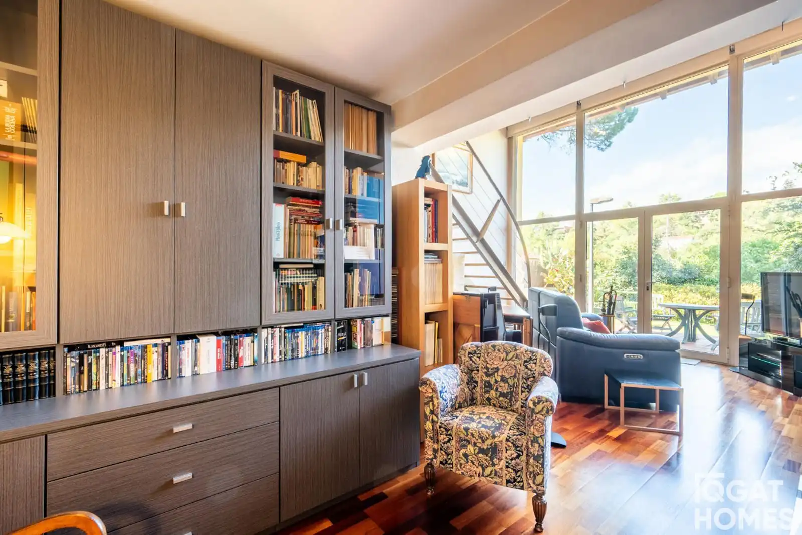 Sala d'estar de Casa o xalet en venda en Sant Cugat del Vallès amb Aire condicionat, Calefacció i Terrassa