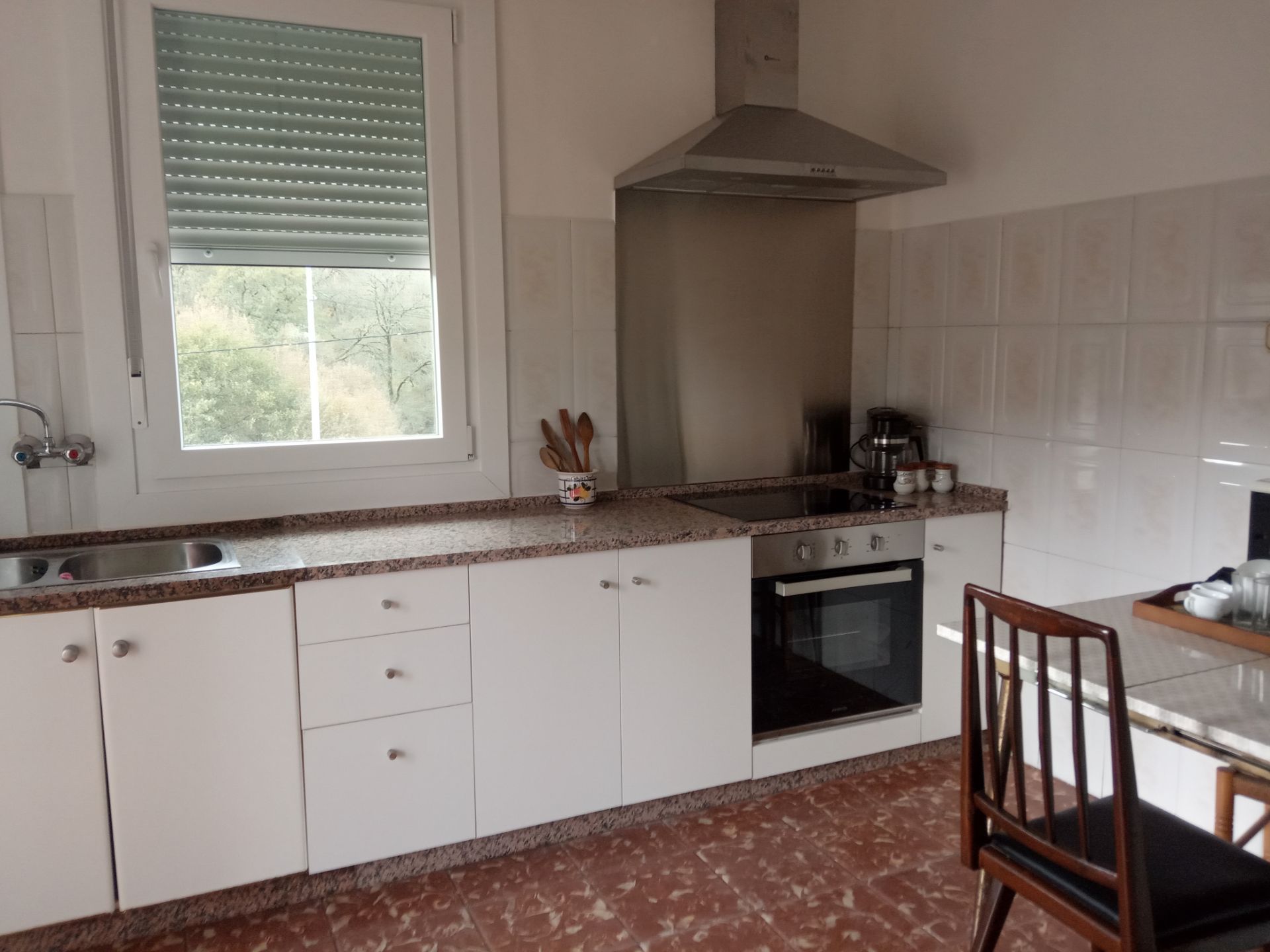 Kitchen of Flat for sale in Ourense Capital   with Storage room, Furnished and Balcony