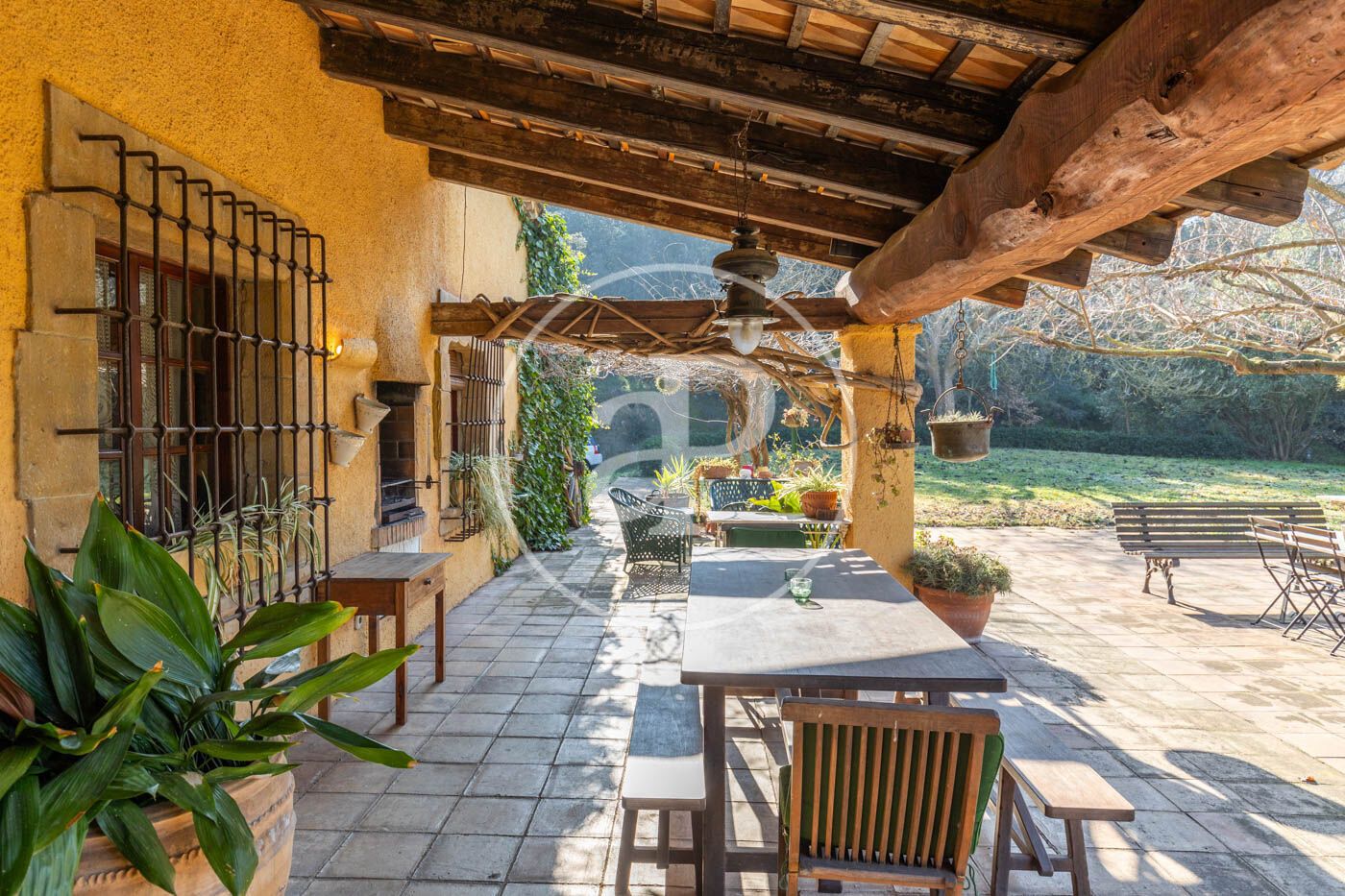 Terrassa de Casa o xalet en venda en Vilanova del Vallès amb Calefacció, Jardí privat i Terrassa