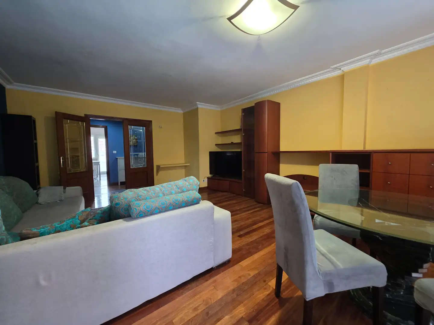 Wohnzimmer von Wohnung zur Miete in Castro-Urdiales mit Privatgarten, Terrasse und Schwimmbad