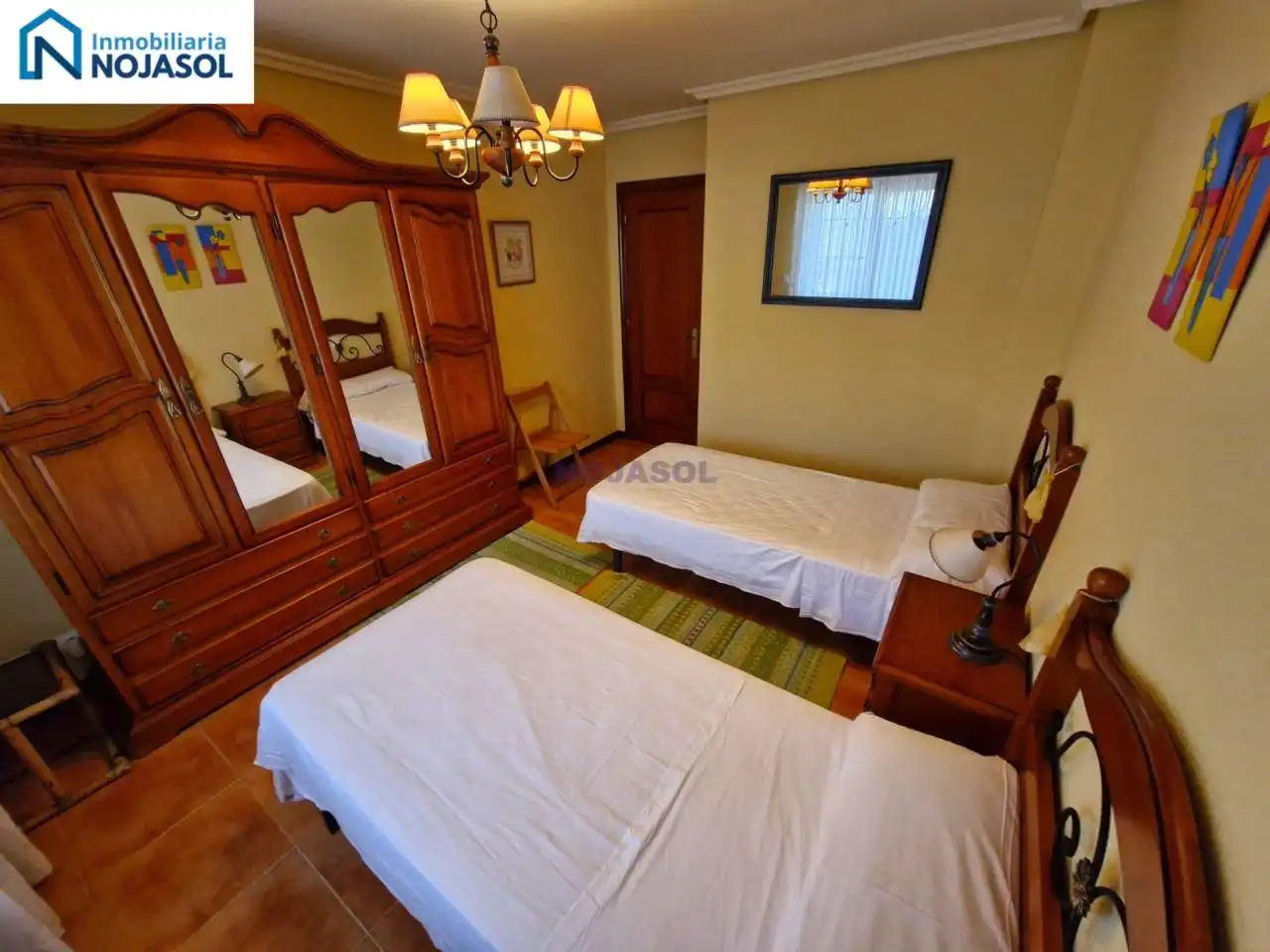 Schlafzimmer von Einfamilien-Reihenhaus zum Verkauf in Argoños  mit Heizung, Privatgarten und Terrasse