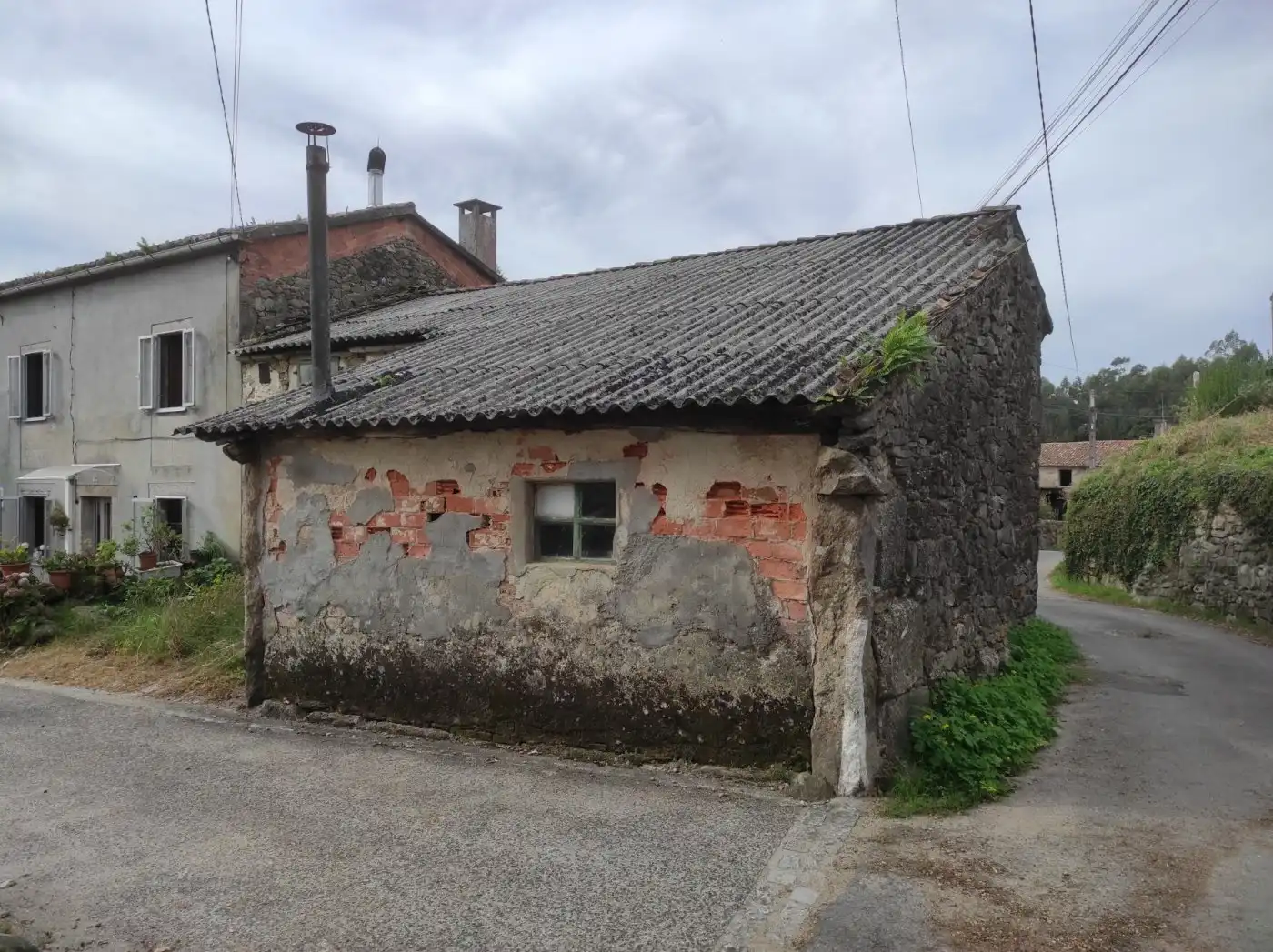 Vista exterior de Casa o xalet en venda en Santiago de Compostela 