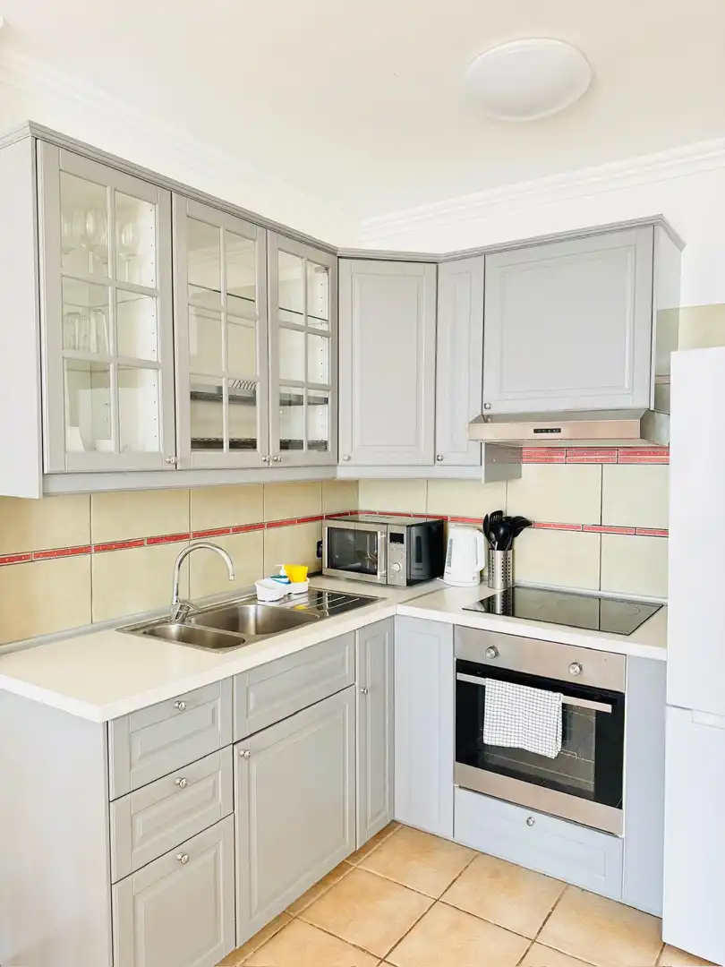 Kitchen of Flat for sale in Adeje  with Swimming Pool, Furnished and Balcony